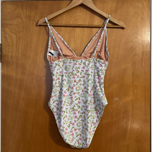Plunge one-piece in cloud meadow floral - Picture 4 of 7